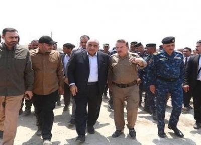 بازدید عبدالمهدی از محل انفجار انبار مهمات در جنوب بغداد