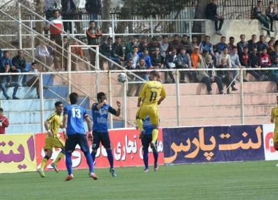 لیگ دسته اول فوتبال، فجرسپاسی با فتح دربی شیراز به صدر جدول رسید، فرار گل ریحان از شکست در دقایق پایانی