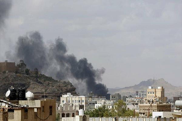 بمباران گسترده محور شمالی الحدیده یمن توسط جنگنده های سعودی