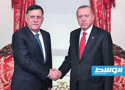 دیدار دوجانبه اردوغان و السراج؛ ترکیه بر افزایش حمایت از دولت وفاق لیبی تأکید کرد
