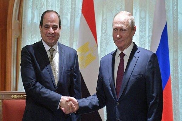 رؤسای جمهور روسیه و مصر رایزنی کردند