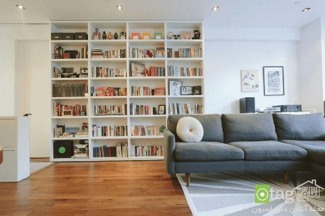 مدل های قفسه کتاب در طرح های کلاسیک و مدرن مناسب فضاهای کوچک