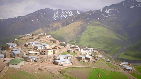 کارت پستال از جمهوری آذربایجان؛ کوههای اطراف روستای خینالیق کارت پستال از جمهوری آذربایجان؛ کوههای اطراف روستای خینالیق