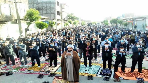 اقامه نماز عید سعید فطر در چهاربرج