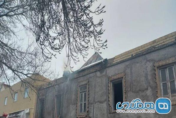 آتش سوزی در خانه خدیوی زنجان به موقع مهار شد